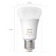 ΣΕΤ 2x LED Dimmable λαμπτήρες Philips Hue White and Color Ambiance A60 E27/6,5W/230V 2000-6500K