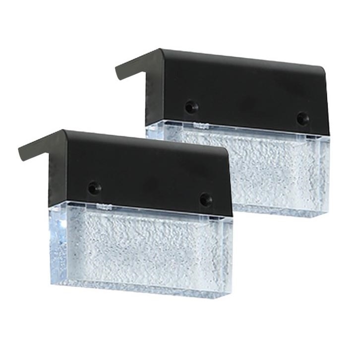 ΣΕΤ 2x LED RGB Ηλιακό φωτιστικό τοίχου LED/1W/1,2V 3500K IP65 600 mAh
