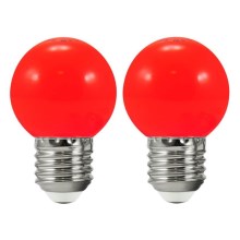 ΣΕΤ 2x  LED Λαμπτήρες PARTY E27/0,5W/36V κόκκινο