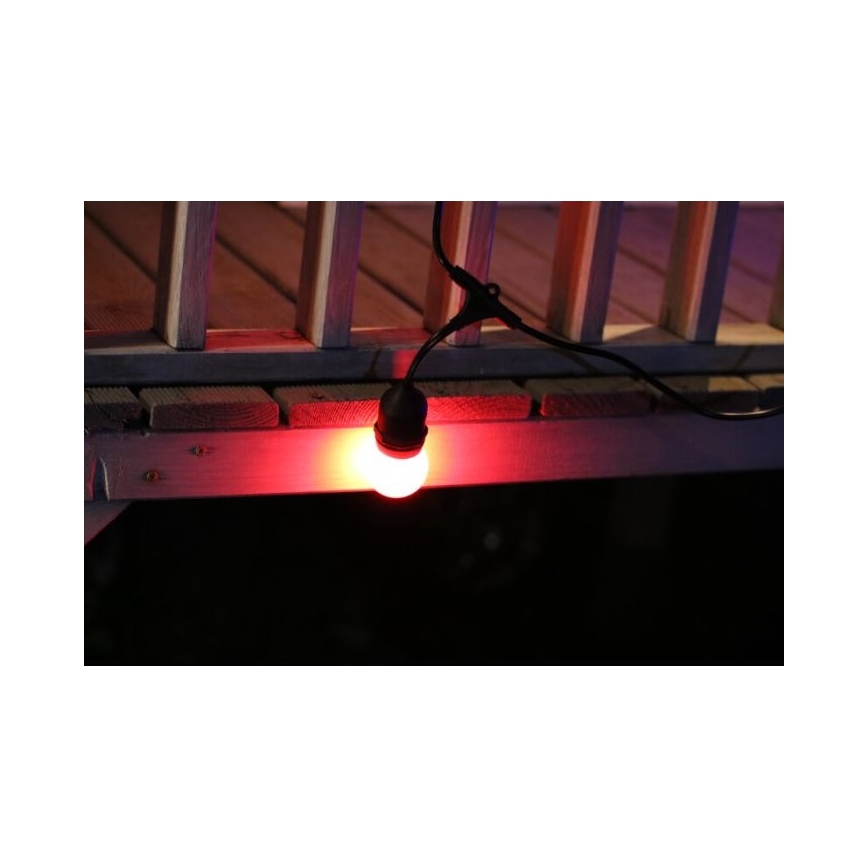 ΣΕΤ 2x  LED Λαμπτήρες PARTY E27/0,5W/36V κόκκινο