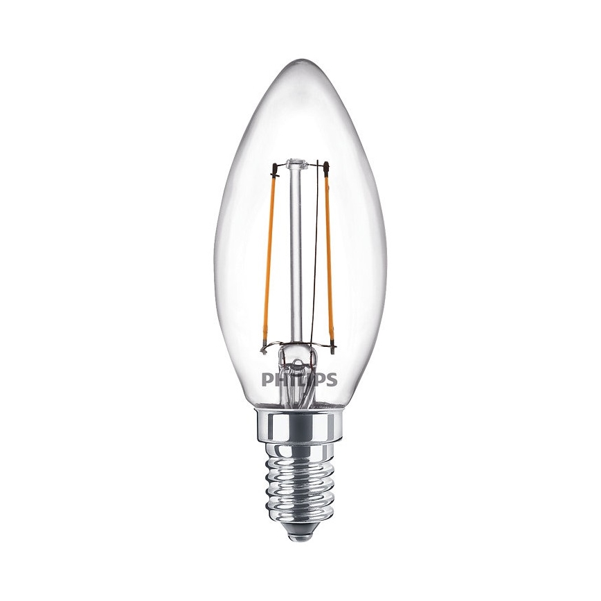 ΣΕΤ 2x LED Λαμπτήρες VINTAGE Philips E14/2W/230V 2700K