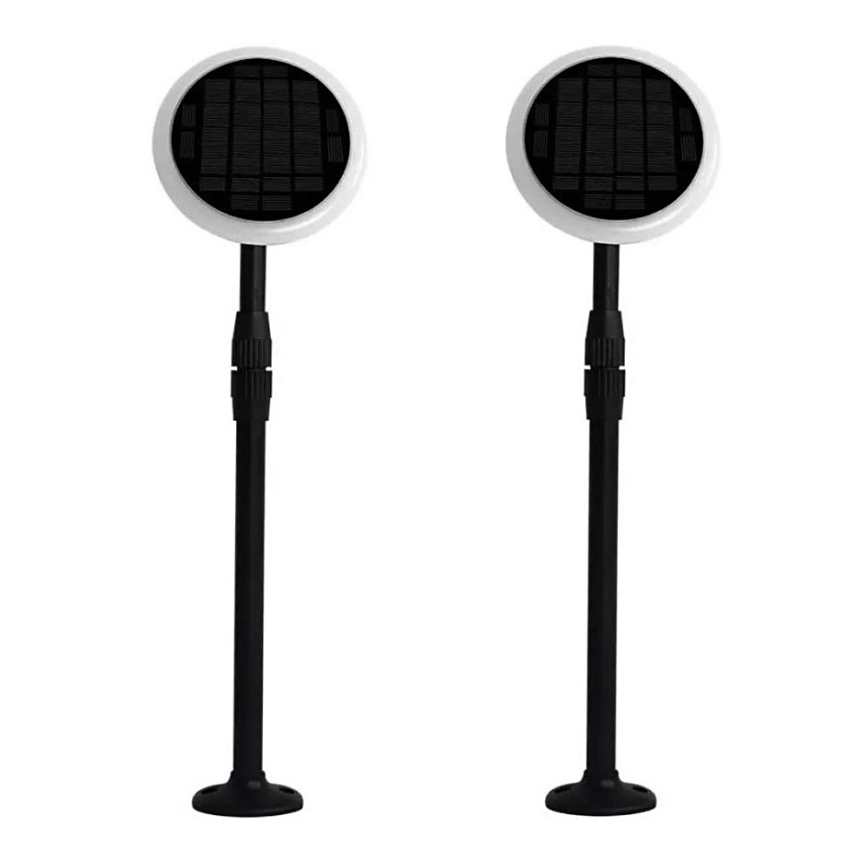 ΣΕΤ 2x LED Ρυθμιζόμενο ηλιακό φωτιστικό GARDEN LED/3W/5V 42-80 cm 4000K IP65