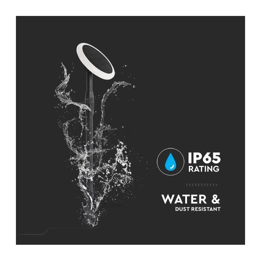 ΣΕΤ 2x LED Ρυθμιζόμενο ηλιακό φωτιστικό GARDEN LED/3W/5V 42-80 cm 4000K IP65
