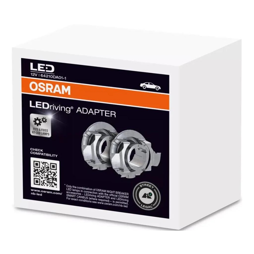 ΣΕΤ 2x LEDriving Αντάπτορας H7 - Osram