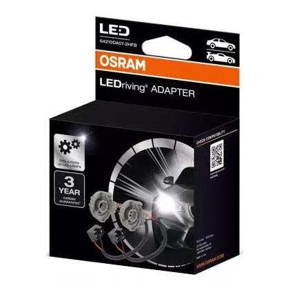ΣΕΤ 2x LEDriving Αντάπτορας H7 - Osram