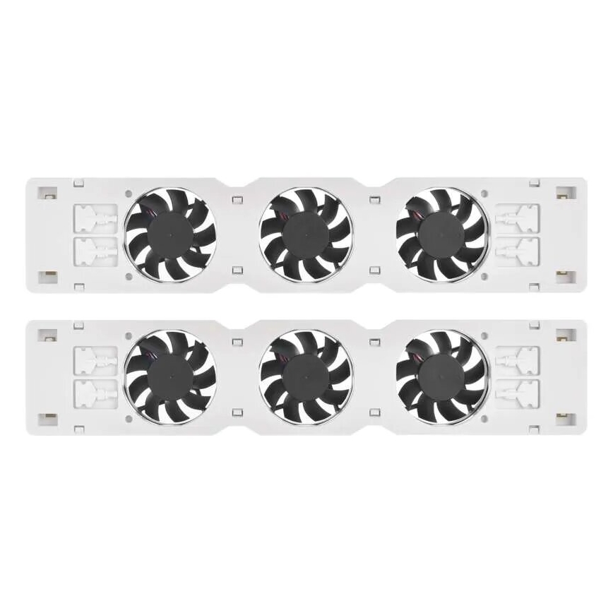ΣΕΤ 2x Ανεμιστήρας ψυγείου 5/230V λευκό