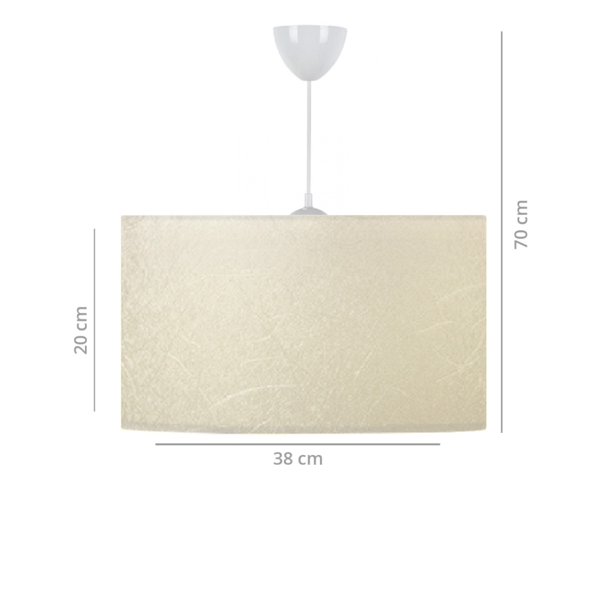 ΣΕΤ 2x Επιτραπέζιες λάμπες AYD 1xE27/60W/230V + Πολύφωτο κρεμαστό 1xE27/60W/230V μπεζ