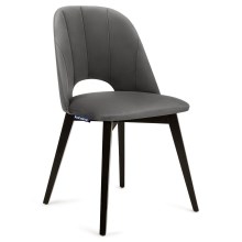 ΣΕΤ 2x Καρέκλα τραπεζαρίας BOVIO 86x48 cm γκρι/οξιά