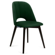 ΣΕΤ 2x Καρέκλα τραπεζαρίας BOVIO 86x48 cm σκούρο πράσινο/οξιά