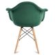 ΣΕΤ 2x Καρέκλα τραπεζαρίας NEREA 80x60,5 cm πράσινο/οξιά