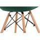 ΣΕΤ 2x Καρέκλα τραπεζαρίας NEREA 80x60,5 cm πράσινο/οξιά