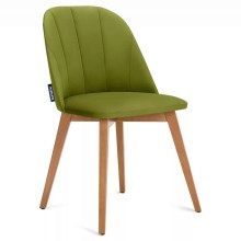 ΣΕΤ 2x Καρέκλα τραπεζαρίας RIFO 86x48 cm ανοιχτό πράσινο/οξιά