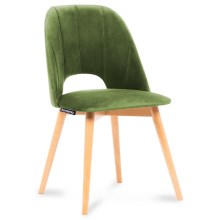ΣΕΤ 2x Καρέκλα τραπεζαρίας TINO 86x48 cm ανοιχτό πράσινο/οξιά