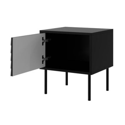 ΣΕΤ 2x Κομοδίνο CORTINA 51x45 cm μαύρο