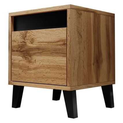 ΣΕΤ 2x Κομοδίνο NORD 45x40 cm δρυς wotan/ανθρακί