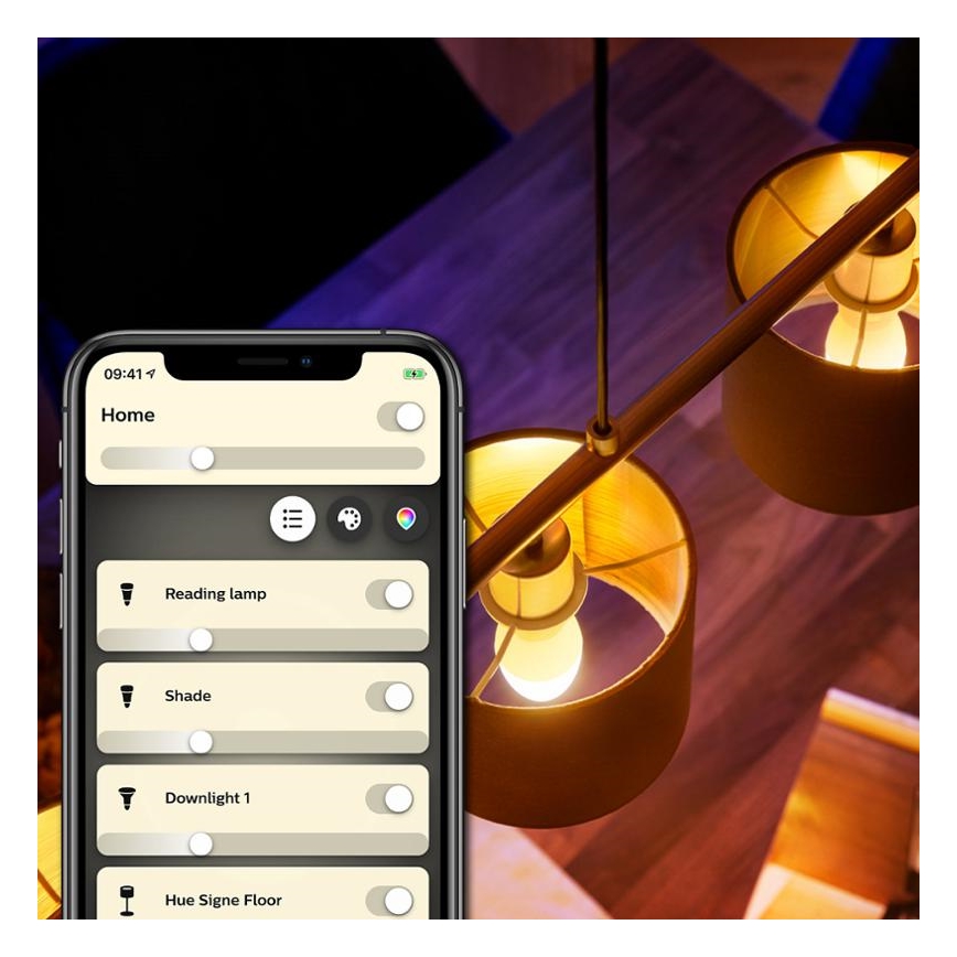 ΣΕΤ 2x Λάμπα Dimmer LED Philips Hue WHITE E14/5,5W/230V 2700K