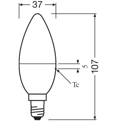 ΣΕΤ 2x Λάμπα LED RGBW Dimmable B38 E14/4,9W/230V 2700K + τηλεχειριστήριο - Osram