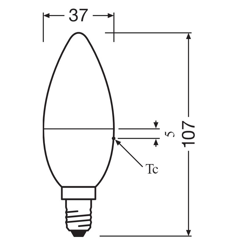 ΣΕΤ 2x Λάμπα LED RGBW Dimmable B38 E14/4,9W/230V 2700K + τηλεχειριστήριο - Osram