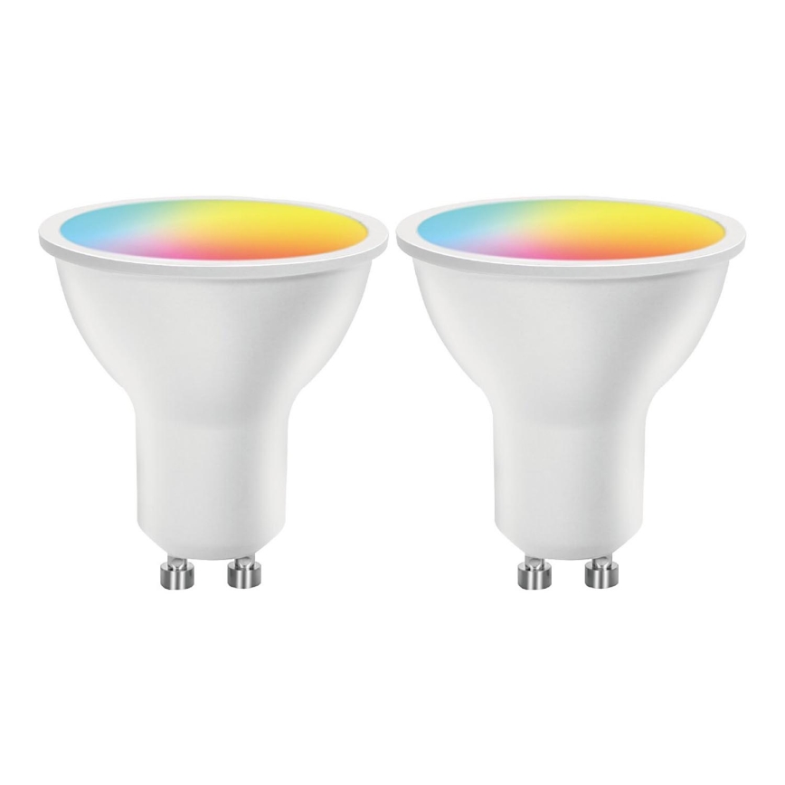 ΣΕΤ 2x Λάμπα LED RGBW Dimmable MESH Smart GU10/6,5W/230V 2700-6500K - Aigostar
