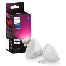 ΣΕΤ 2x Λάμπα LED RGBW Dimmable Philips Hue White And Color Ambiance GU5,3/MR16/6,3W/12V 2000-6500K