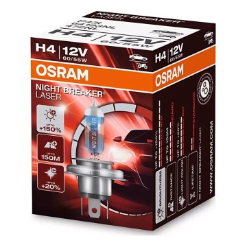 ΣΕΤ 2x Λάμπα αυτοκινήτου NIGHT BREAKER H4 P43t/60/55W/12V 3900K - Osram