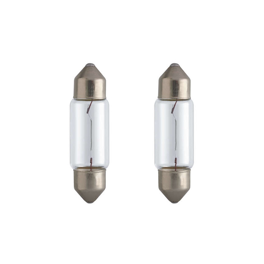 ΣΕΤ 2x Λάμπα αυτοκινήτου Philips VISION 12844B2 C5W SW8,5/5W/12V