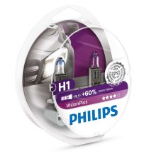 ΣΕΤ 2x Λάμπα αυτοκινήτου Philips VISION PLUS 12258VPS2 H1 P14,5s/55W/12V