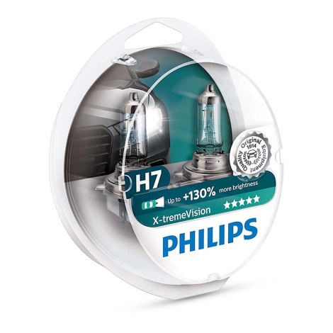 ΣΕΤ 2x Λάμπα αυτοκινήτου Philips X-TREMEVISION 12972XV+S2 H7 PX26d/55W/12V