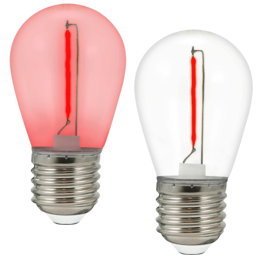 ΣΕΤ 2x Λάμπες LED PARTY E27/0,3W/36V κόκκινο