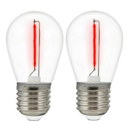 ΣΕΤ 2x Λάμπες LED PARTY E27/0,3W/36V κόκκινο