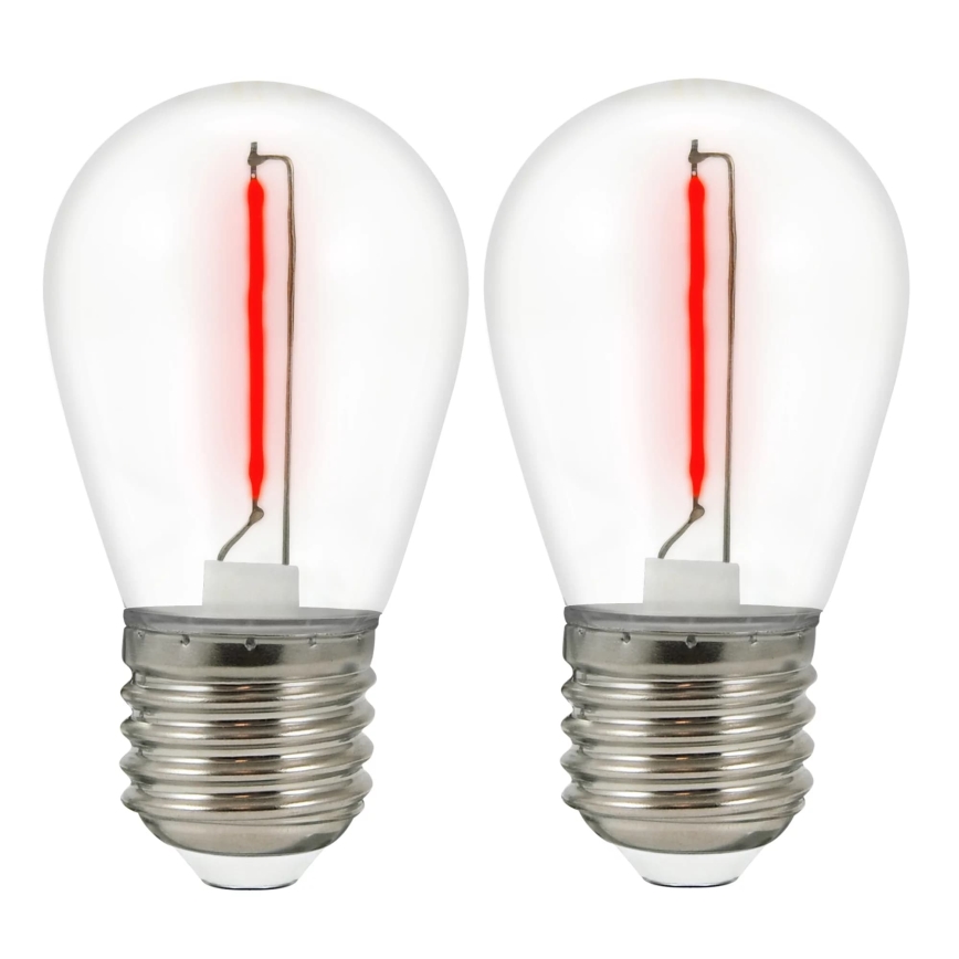 ΣΕΤ 2x Λάμπες LED PARTY E27/0,3W/36V κόκκινο