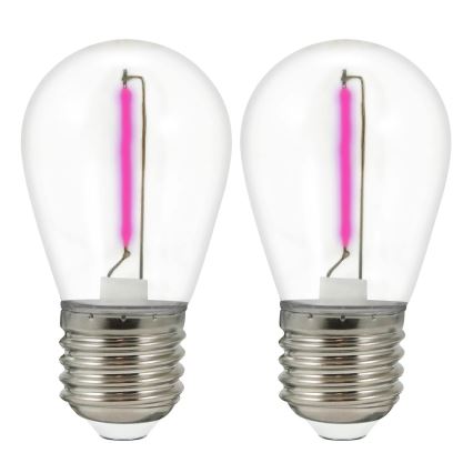 ΣΕΤ 2x Λάμπες LED PARTY E27/0,3W/36V μωβ