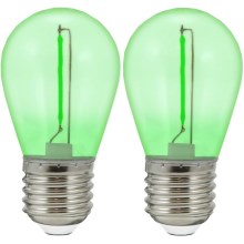 ΣΕΤ 2x Λάμπες LED PARTY E27/0,3W/36V πράσινο