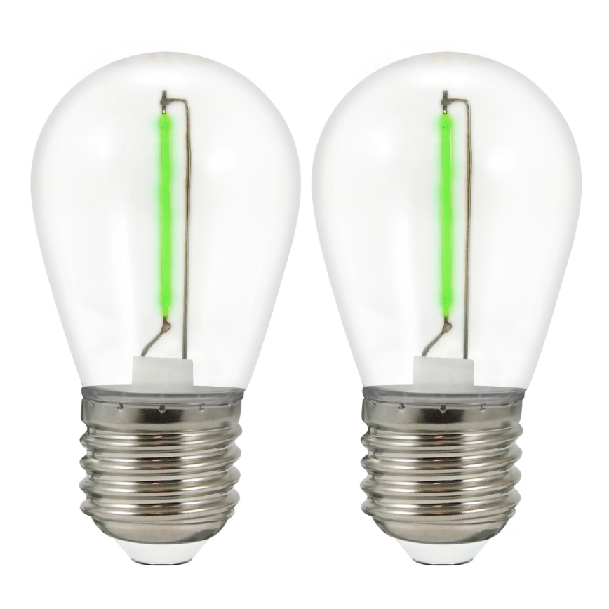 ΣΕΤ 2x Λάμπες LED PARTY E27/0,3W/36V πράσινο