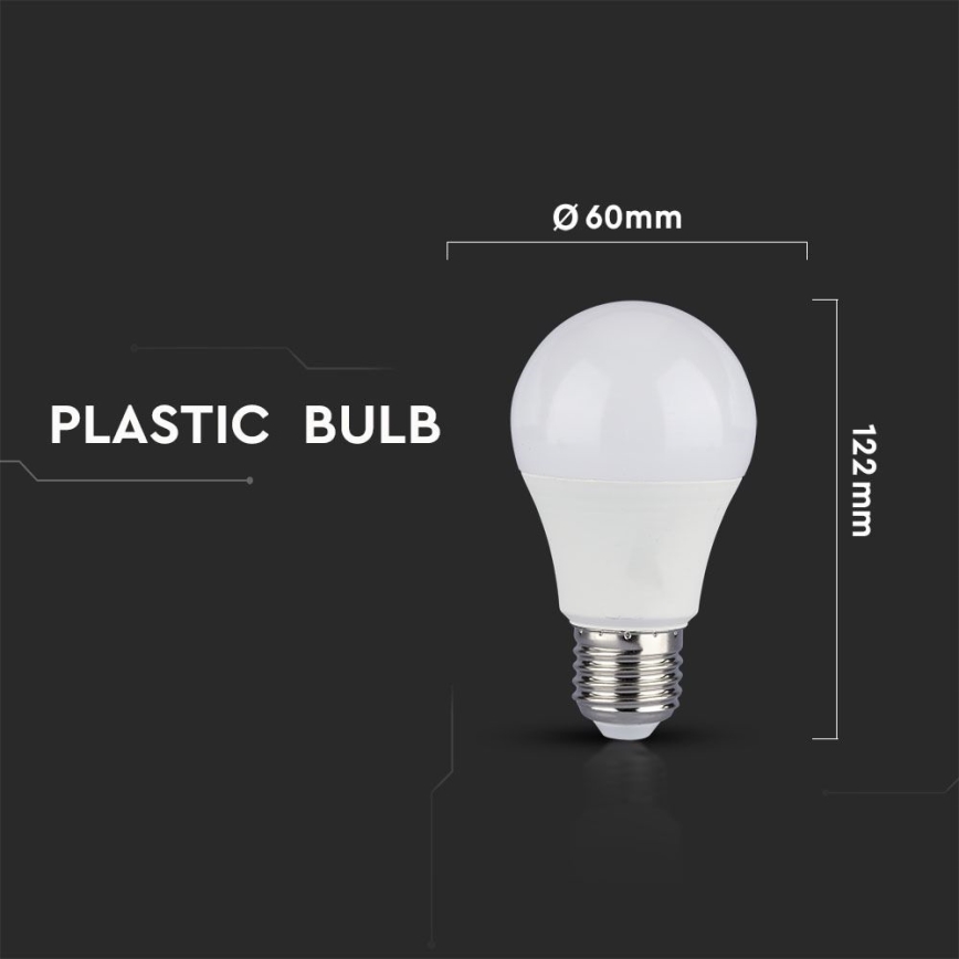 ΣΕΤ 2x Λαμπτήρας Dimming LED A60 E27/9W/230V 4000K