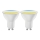 ΣΕΤ 2x Λαμπτήρας Dimming LED MESH Smart GU10/6,5W/230V 2700-6500K + τηλεχειριστήριο - Aigostar