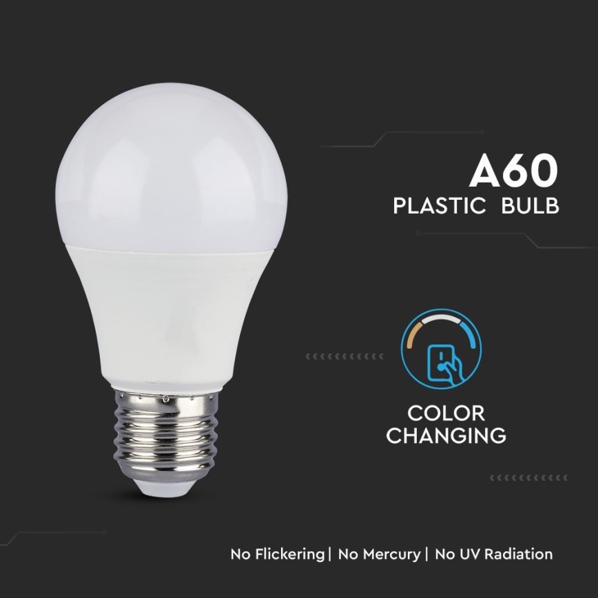 ΣΕΤ 2x Λαμπτήρας LED A60 E27/9W/230V 3000/4000/6400K