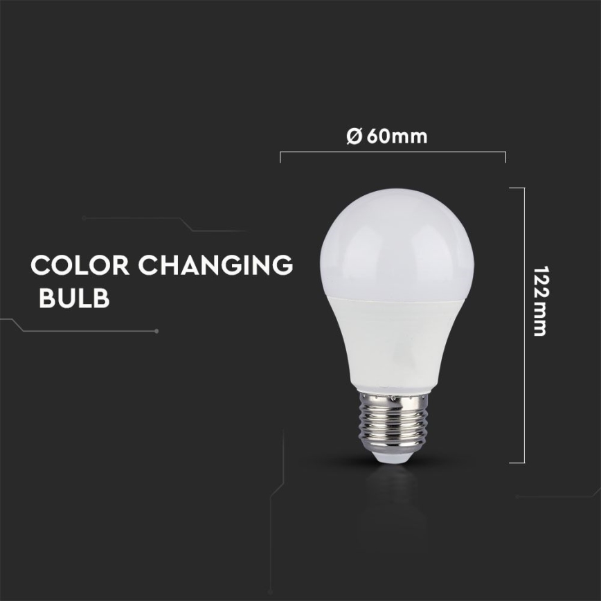 ΣΕΤ 2x Λαμπτήρας LED A60 E27/9W/230V 3000/4000/6400K