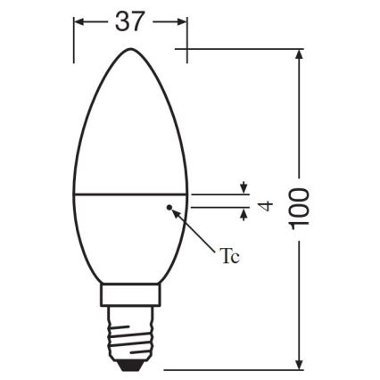 ΣΕΤ 2x Λαμπτήρας LED B35 E14/4,9W/230V 3000K - Osram