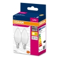 ΣΕΤ 2x Λαμπτήρας LED B38 E14/7,5W/230V 3000K - Osram