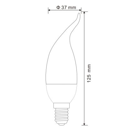 ΣΕΤ 2x Λαμπτήρας LED E14/3W/230V 3000K - Globo