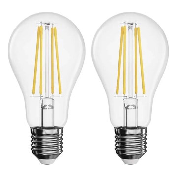 ΣΕΤ 2x Λαμπτήρας LED FILAMENT A60 E27/5,9W/230V 2700K