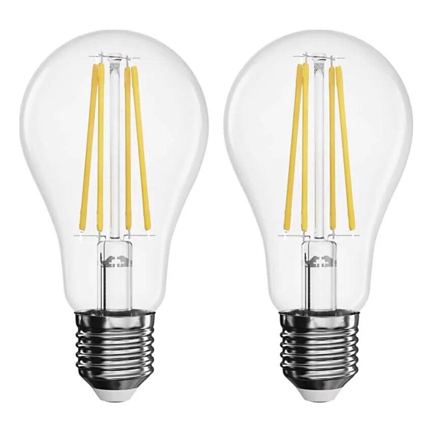 ΣΕΤ 2x Λαμπτήρας LED FILAMENT A60 E27/5,9W/230V 2700K