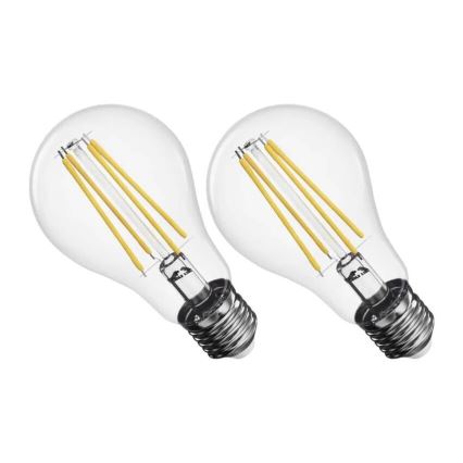 ΣΕΤ 2x Λαμπτήρας LED FILAMENT A60 E27/5,9W/230V 2700K