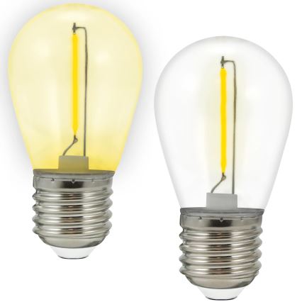 ΣΕΤ 2x Λαμπτήρας LED PARTY E27/0,3W/36V κίτρινο