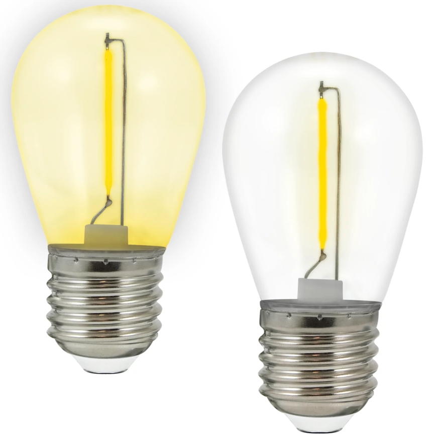 ΣΕΤ 2x Λαμπτήρας LED PARTY E27/0,3W/36V κίτρινο
