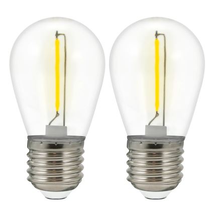 ΣΕΤ 2x Λαμπτήρας LED PARTY E27/0,3W/36V κίτρινο