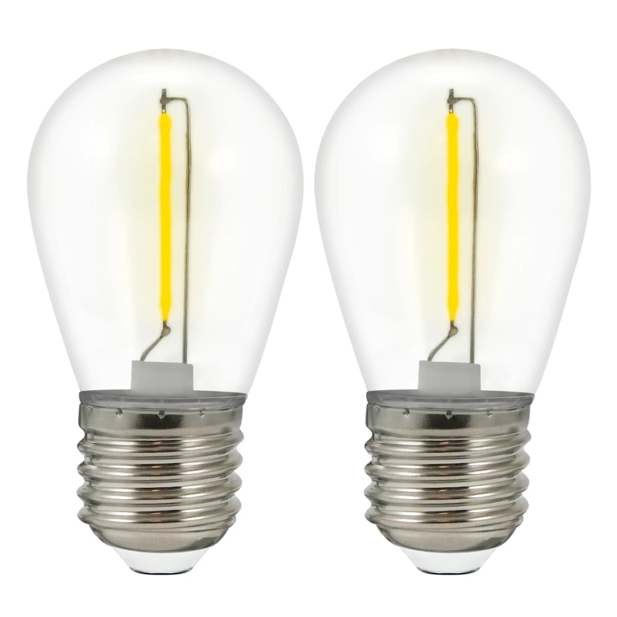 ΣΕΤ 2x Λαμπτήρας LED PARTY E27/0,3W/36V κίτρινο