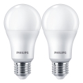 ΣΕΤ 2x Λαμπτήρας LED Philips A67 E27/13W/230V 4000K
