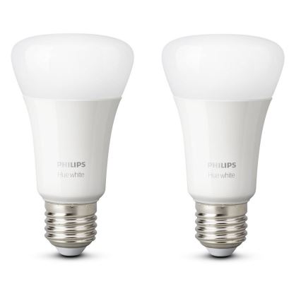 ΣΕΤ 2x Λαμπτήρες Dimmer LED Philips Hue WHITE E27/9W/230V 2700K